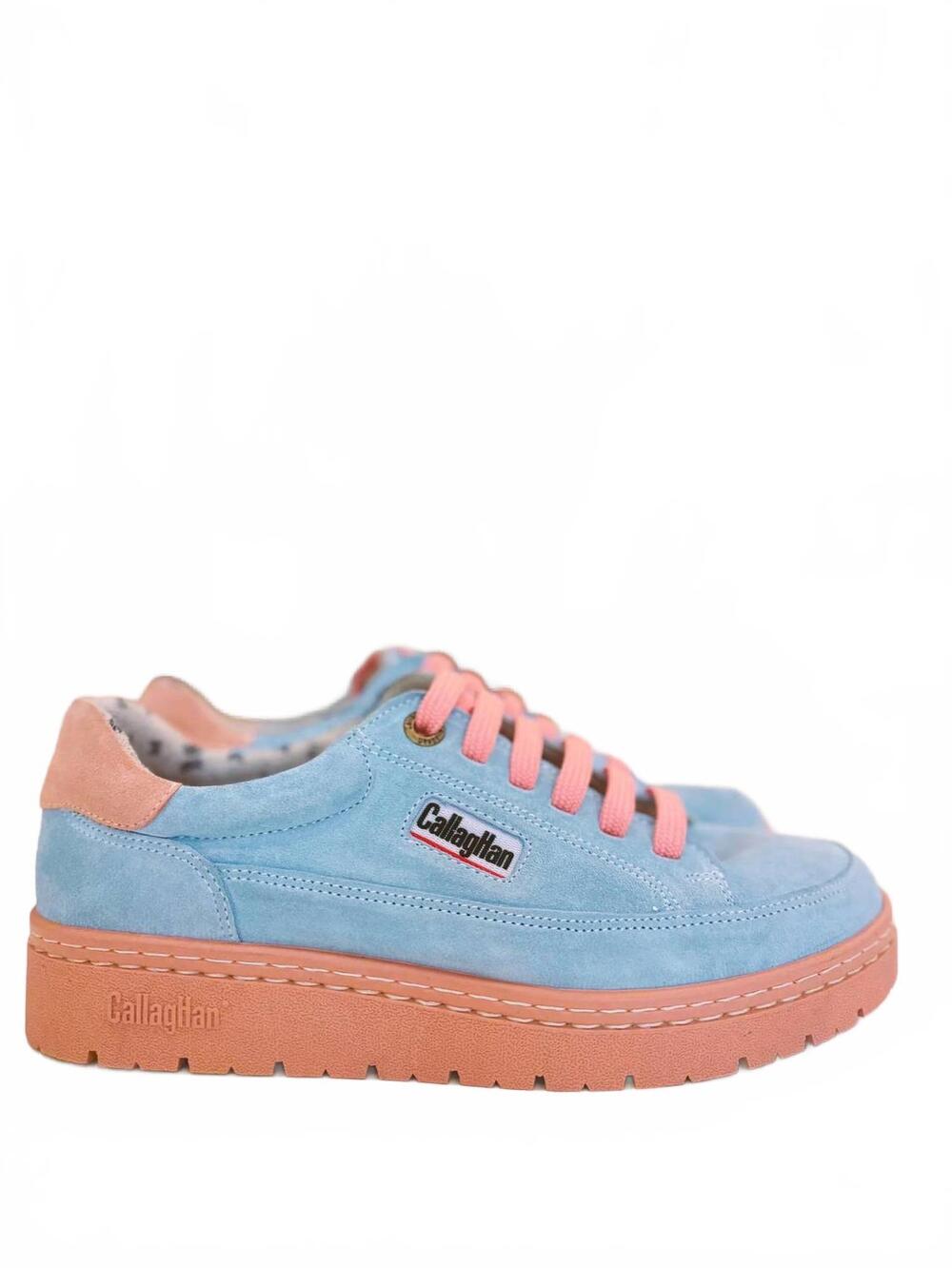 NEW CALLAGHAN women's pesca sneaker in coral/sky